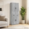 Ensemble de Meubles 2 pcs Sonoma gris Bois d'ingénierie 615432615432