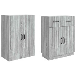 Ensemble de Meubles 2 pcs Sonoma gris Bois d'ingénierie 615432615432