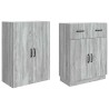 Ensemble de Meubles 2 pcs Sonoma gris Bois d'ingénierie 615432615432