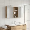 Ensemble de Meubles de Salle de Bain 3 pc 140 x 14,5 x 70 cm 615434615434