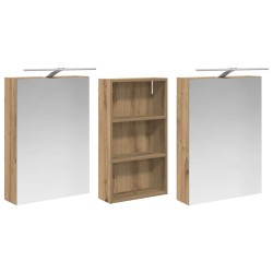 Ensemble de Meubles de Salle de Bain 3 pc 140 x 14,5 x 70 cm 615434615434