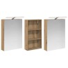 Ensemble de Meubles de Salle de Bain 3 pc 140 x 14,5 x 70 cm 615434615434
