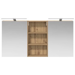 Ensemble de Meubles de Salle de Bain 3 pc 140 x 14,5 x 70 cm 615434615434