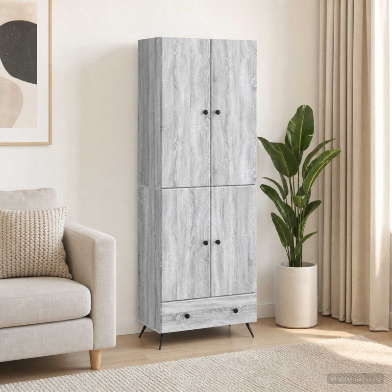 Ensemble de Meubles 2 pcs Sonoma gris Bois d'ingénierie 615435615435