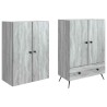 Ensemble de Meubles 2 pcs Sonoma gris Bois d'ingénierie 615435615435