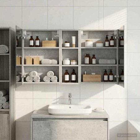 Ensemble de Meubles de Salle de Bain 3 pcs 100 x 10,5 x 60,5 cm 615436615436