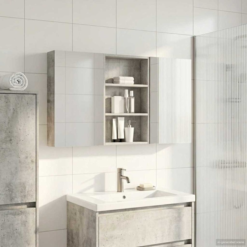 Ensemble de Meubles de Salle de Bain 3 pcs 120 x 10,5 x 60,5 cm 615438615438