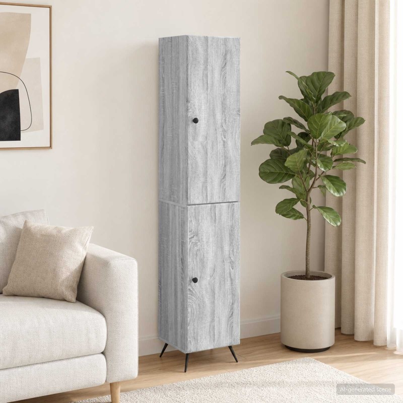 Ensemble de Meubles 2 pcs Sonoma gris Bois d'ingénierie 615442615442