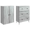 Ensemble de Meubles 2 pcs Sonoma gris 66 x 34,5 x 90 cm 615444615444