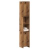Armoire salle de bain vieux bois 30x30x183,5 cm bois ingénierie 615445615445