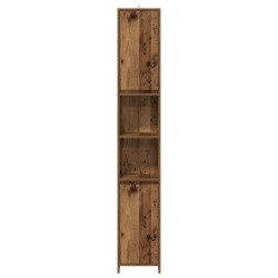 Armoire salle de bain vieux bois 30x30x183,5 cm bois ingénierie 615445615445
