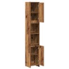 Armoire salle de bain vieux bois 30x30x183,5 cm bois ingénierie 615445615445