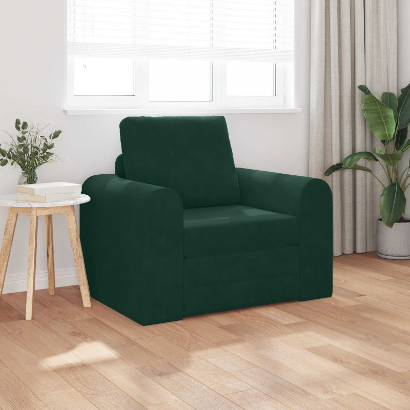 Canapé-Lit Vert foncé 98 x 71 x 83 cm Velours 615460615460