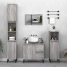 Armoire salle de bain sonoma gris 30x30x100 cm 615461615461