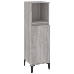 Armoire salle de bain sonoma gris 30x30x100 cm 615461615461