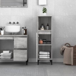 Armoire salle de bain sonoma gris 30x30x100 cm 615461615461