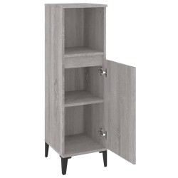 Armoire salle de bain sonoma gris 30x30x100 cm 615461615461
