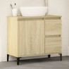 Armoire salle de bain chêne sonoma 65x33x60 cm 615462615462