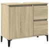 Armoire salle de bain chêne sonoma 65x33x60 cm 615462615462