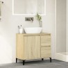 Armoire salle de bain chêne sonoma 65x33x60 cm 615462615462