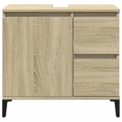 Armoire salle de bain chêne sonoma 65x33x60 cm 615462615462