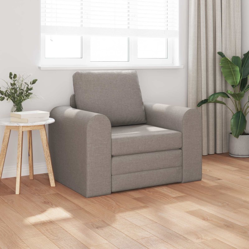 Canapé-Lit Taupe 98 x 71 x 83 cm tissu 615465615465
