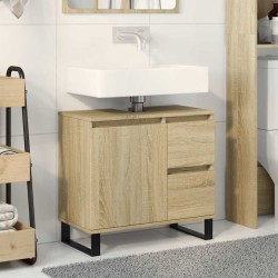 Armoire salle de bain chêne sonoma 65x33x60 cm 615466615466