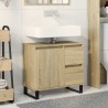 Armoire salle de bain chêne sonoma 65x33x60 cm 615466615466