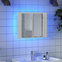 Armoire salle de bain à miroir LED Blanc 60x12x45 cm Acrylique 615468615468