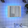Armoire salle de bain à miroir LED Blanc 60x12x45 cm Acrylique 615468615468