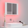Armoire salle de bain à miroir LED Blanc 60x12x45 cm Acrylique 615468615468