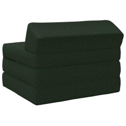 Canapé-lit pliable Vert foncé 200 x 70 x 10 cm Tissu 615469615469