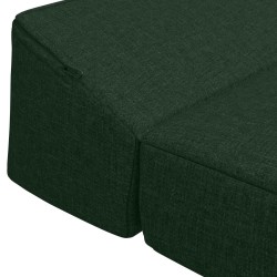 Canapé-lit pliable Vert foncé 200 x 70 x 10 cm Tissu 615469615469