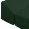 Canapé-lit pliable Vert foncé 200 x 70 x 10 cm Tissu 615469615469