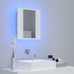 Armoire salle de bain à miroir LED Blanc 40x12x45 cm Acrylique 615470615470
