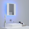 Armoire salle de bain à miroir LED Blanc 40x12x45 cm Acrylique 615470615470