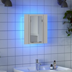 Armoire salle de bain à miroir LED Blanc 40x12x45 cm Acrylique 615470615470