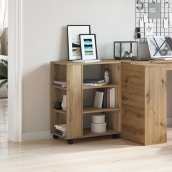 Armoire roulante chêne artisanal 60x35x75 cm bois d'ingénierie 615471615471