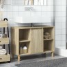 Armoire salle de bain chêne sonoma 80x33x60cm bois d'ingénierie 615472615472