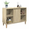 Armoire salle de bain chêne sonoma 80x33x60cm bois d'ingénierie 615472615472