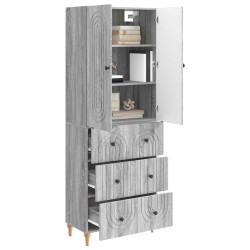 Ensemble de Meubles 2 pcs Sonoma gris 66 x 34,5 x 90 cm 615474615474