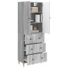 Ensemble de Meubles 2 pcs Sonoma gris 66 x 34,5 x 90 cm 615474615474