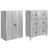 Ensemble de Meubles 2 pcs Sonoma gris 66 x 34,5 x 90 cm 615474615474