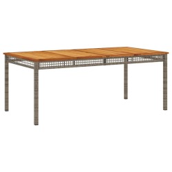 Ensemble à manger de jardin et coussins 7 pcs gris rotin 615478615478