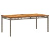 Ensemble à manger de jardin et coussins 7 pcs gris rotin 615478615478