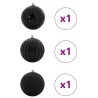 Ensemble de Boules de Noël XXL 3 pc Noir Plastique 615485615485