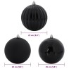 Ensemble de Boules de Noël XXL 3 pc Noir Plastique 615485615485