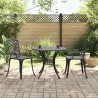 Ensemble de bistro 3 pcs noir aluminium coulé 615486615486