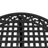 Ensemble de bistro 3 pcs noir aluminium coulé 615486615486