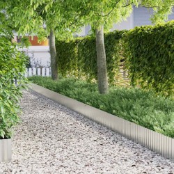 Bord de pelouse Argenté 1000 x 25 x 0,03 cm 615487615487
